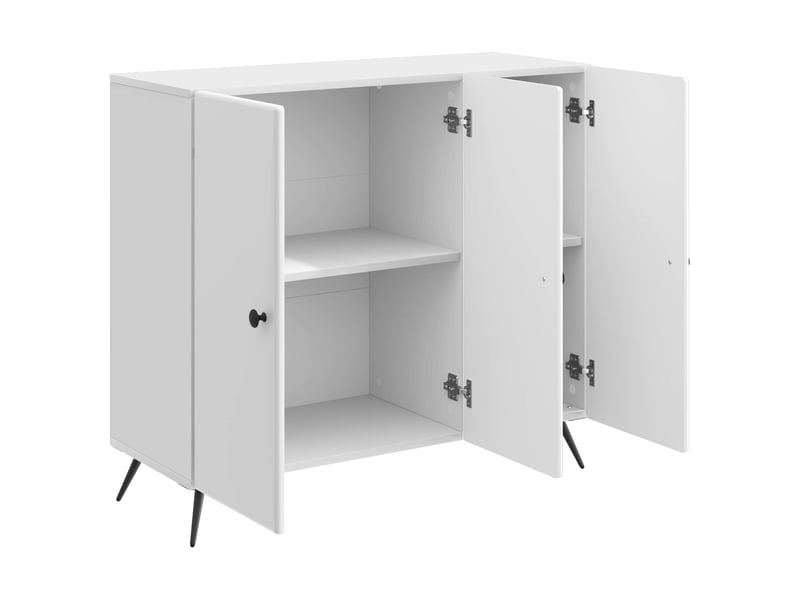 Buffet - bahut - meuble de rangement blanc brillant 89 x 34,5 x 80 cm bois d'ingénierie - Conforama E
