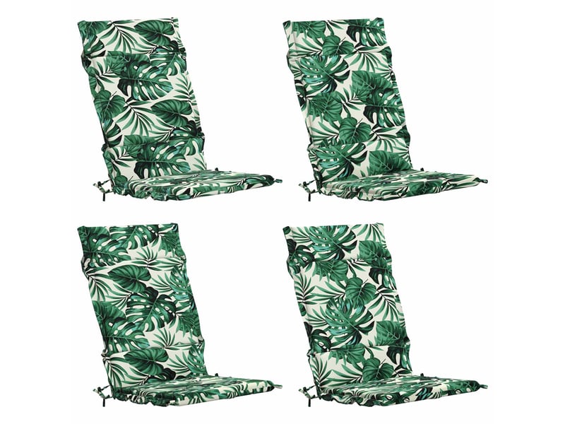  Lot de 4 coussins de chaise à dossier haut  gemert cf59318  - Conforama A
