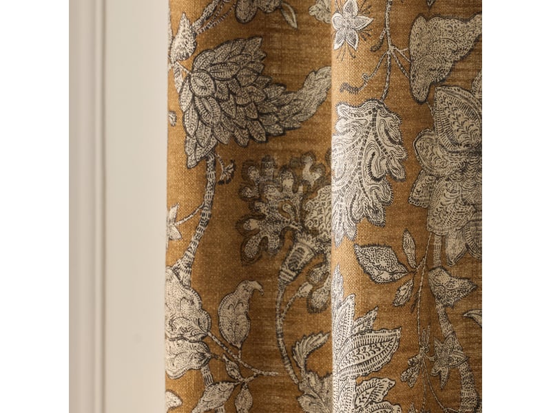  Rideau en fleurs indiennes imprimées  lilivati 26473 - Conforama D