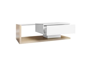 Table basse rectangulaire coloris bicolore <strong>BEAUNIV</strong> <strong></strong> - 55 cmx105 cm