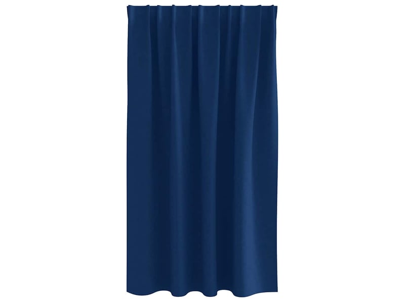 Lot de 2 rideaux occultants, rideaux black-out avec anneaux bleu foncé 140 x 140 cm cf44598 - Conforama D