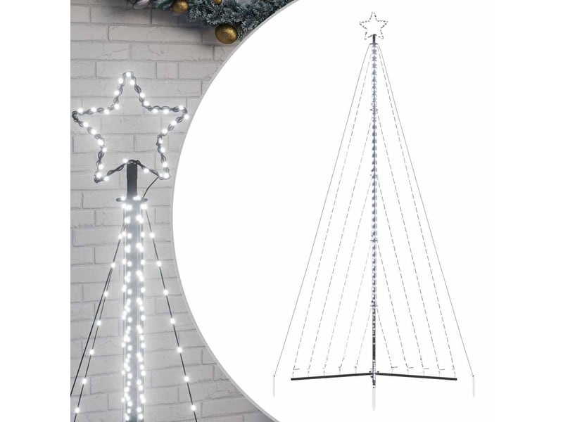  Sapin de noël, arbre de noël à led 570 led blanc froid 399 cm  - Conforama A