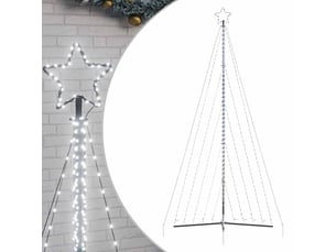 Sapin de noël, arbre de noël à led 570 led blanc froid 399 cm