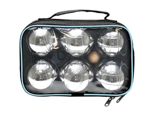 Set de petanque valisette 6 boules metal + cochonnet