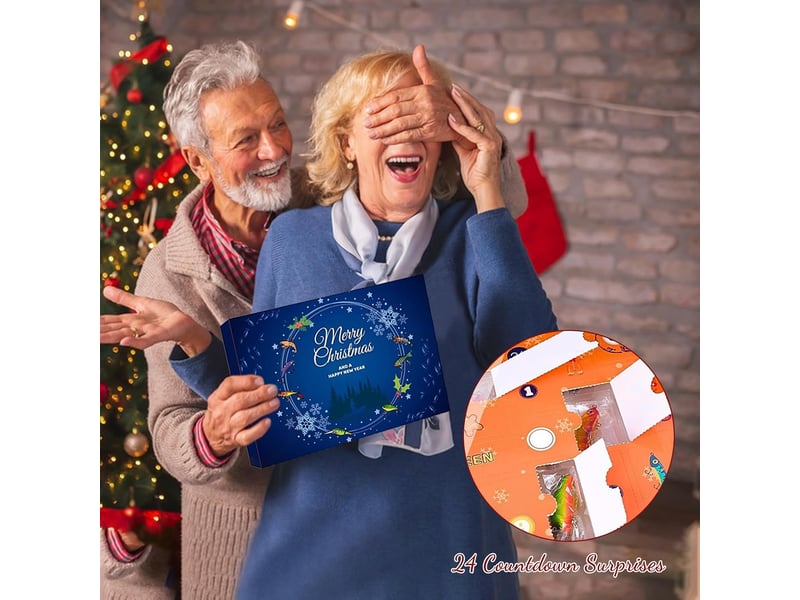 Calendrier de l’avent pêche 2026 pour homme, 24 jours de leurres et équipement, calendrier de noël pour pêcheur adulte - Conforama D