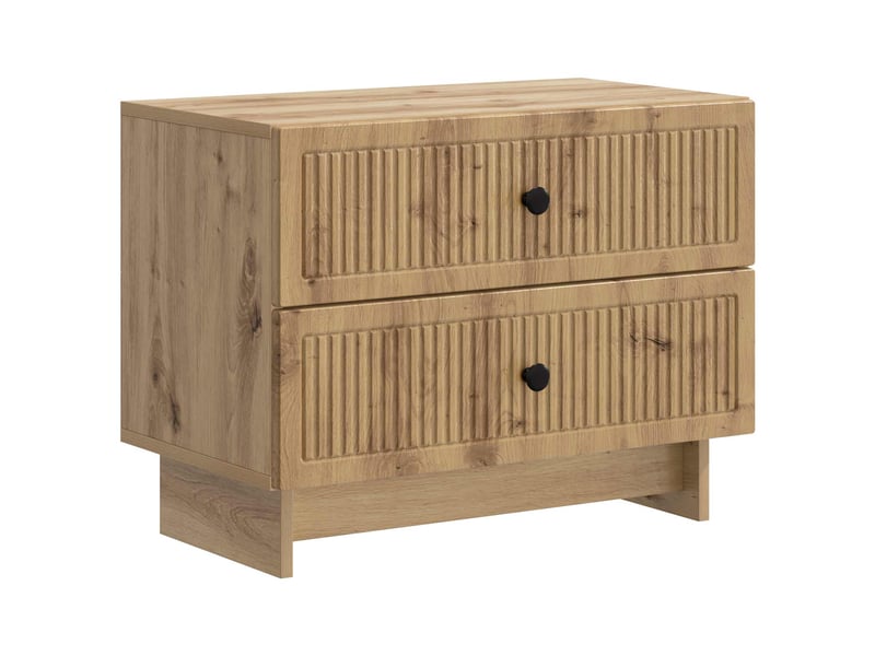Table de chevet - cabinet de chevet - table de nuit chêne artisanal 62 x 34,5 x 47,5 cm - Conforama A