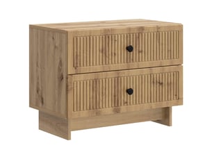 Table de chevet - cabinet de chevet - table de nuit chêne artisanal 62 x 34,5 x 47,5 cm
