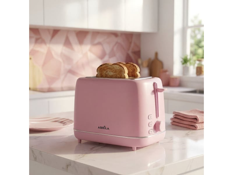  Grille-pain fabrilamp coffee 930 w 2 fentes 7 niveaux rose 19,5 x 29 x 18 cm 272011090 - Conforama E