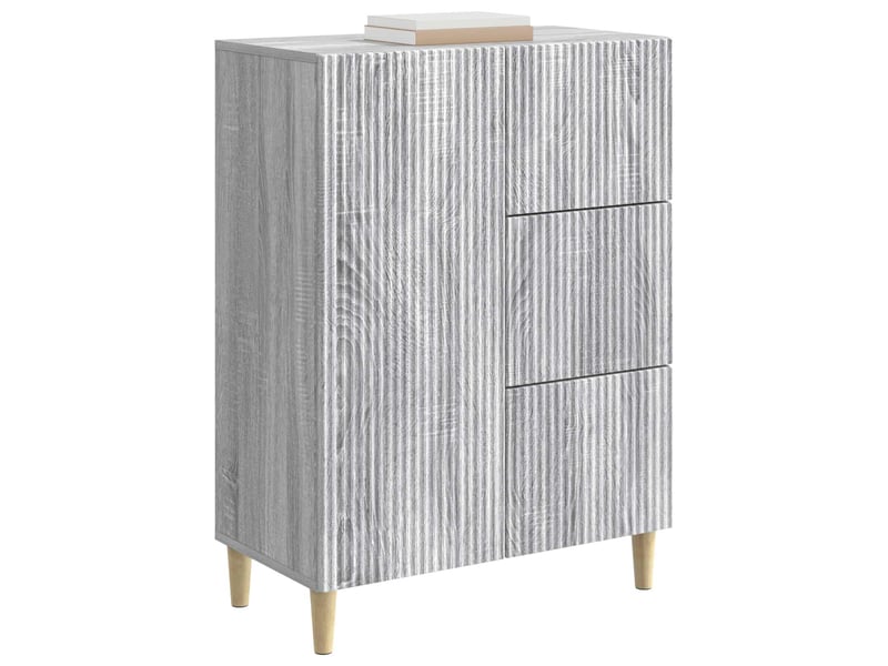Buffet - bahut - meuble de rangement sonoma gris 66 x 34,5 x 90 cm bois d'ingénierie - Conforama C