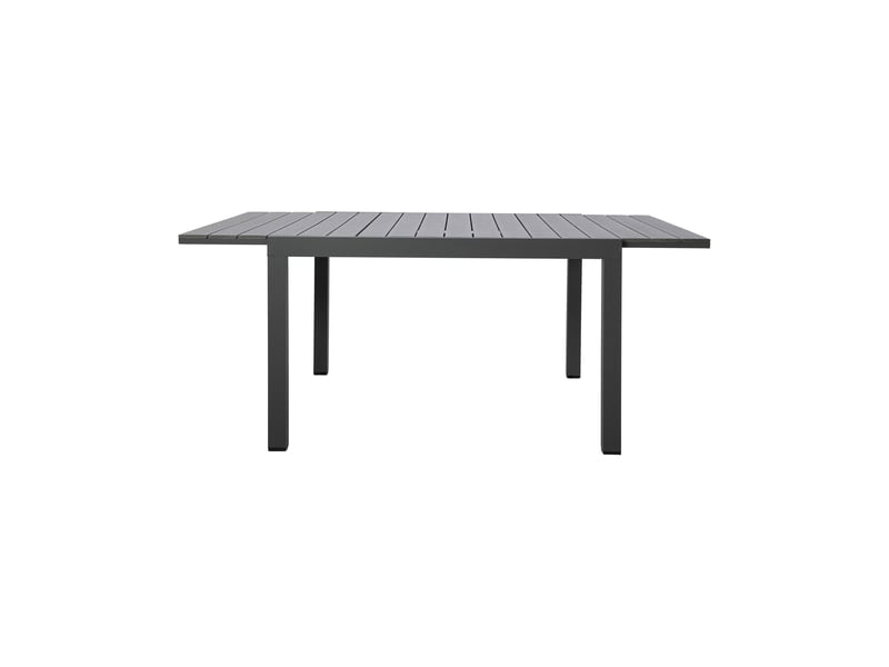 Table en alu carree extensible 120x120- 180 cm coloris bois gris - Conforama E