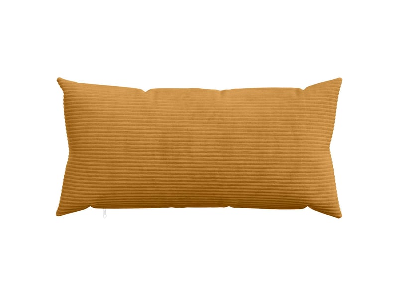  Lot de 6 housses de coussin heerlen jaune 40 x 70 cm velours côtelé cf49921  - Conforama A