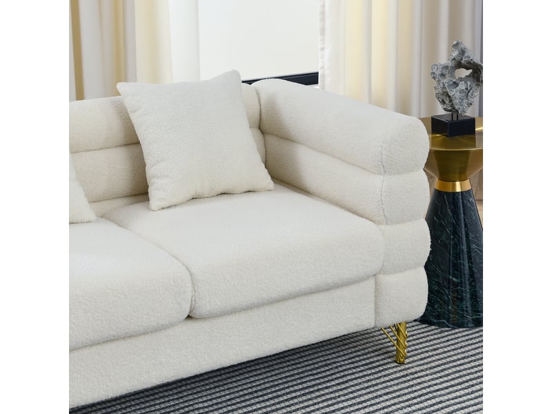 Canapé moderne - un ensemble de canapés modernes, doux et en forme de nuage, 205.7 x 81 x 71 cm, réf. W3349s00153 - Conforama R