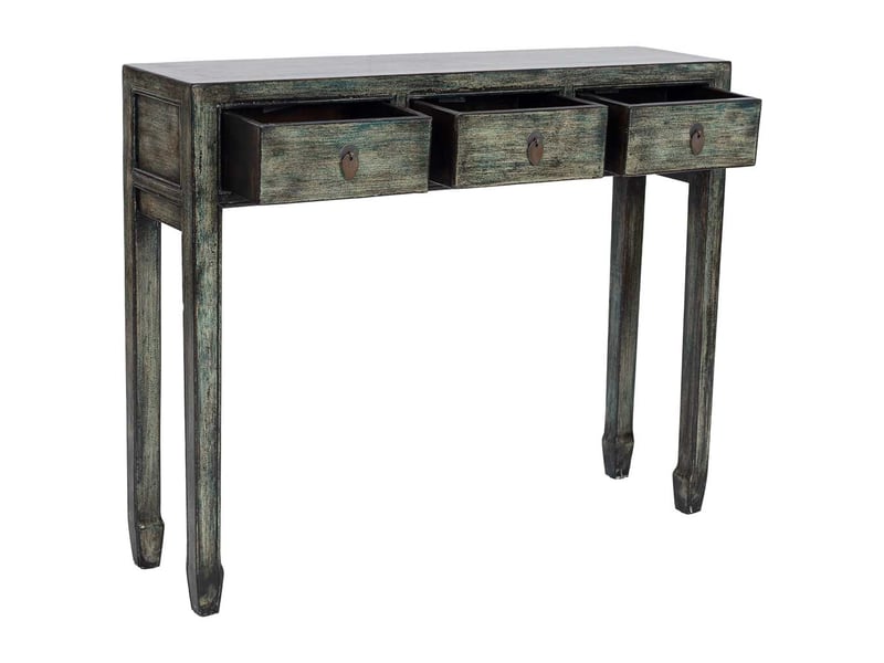  Porte-manteau en bois bleu 104x27x85 cm h  - Conforama E
