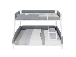 Lit superposé 90/140x190 cm OKWISH coloris blanc
