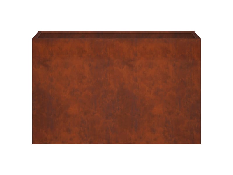 Jardinière - cache-pot de jardin rouillé 80 x 30 x 50 cm acier patiné - Conforama D