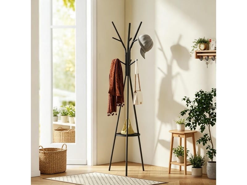  Porte-manteau élégant, cintre pratique, support à crochets polyvalent, portant à vêtements moderne (portant à vêtements uniquement)  - Conforama A