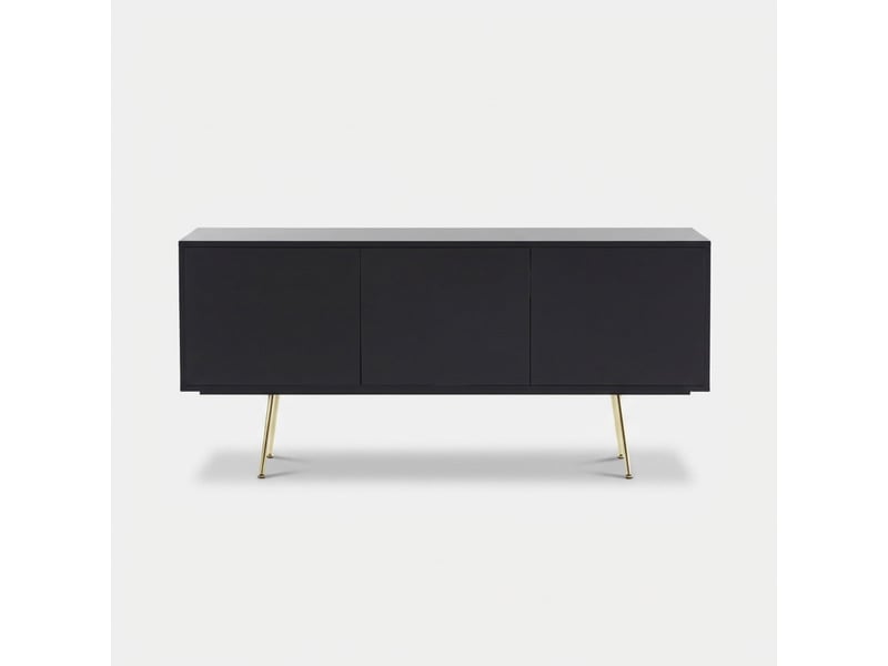 Buffet moderne avec 3 portes sayen - noir - Conforama C