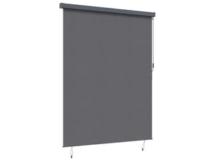 Store enrouleur, store à rouleau anthracite 200 x 250 cm tissu et aluminium cf44946