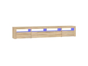 Meuble tv coloris marron 240 cm <strong></strong>  <strong></strong>