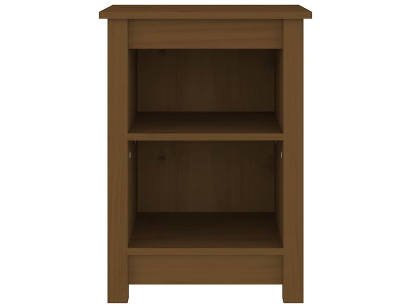  Table de chevet - cabinet de chevet - table de nuit marron miel 40x35x55 cm bois de pin solide  - Conforama B