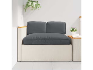Ensemble de coussins tissu oxford anthracite 120 x 80 x 52 cm cf60916