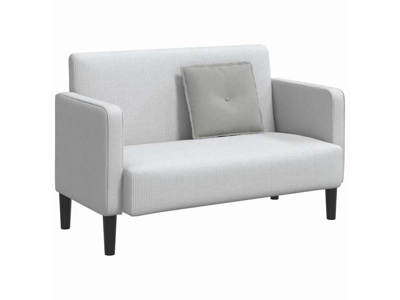  Coussin de dos, coussin de dossier gris clair 50 x 45 cm tissu en microfibre cf54673  - Conforama C