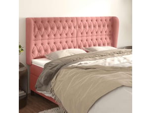 Tete de lit A poser largeur 203 cm rose