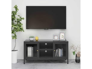 Meuble tv coloris gris 105 cm <strong></strong>  <strong></strong>