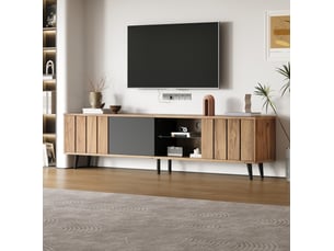 Meuble tv coloris naturel 31.5 cm <strong>VIVRYN</strong>  <strong></strong>