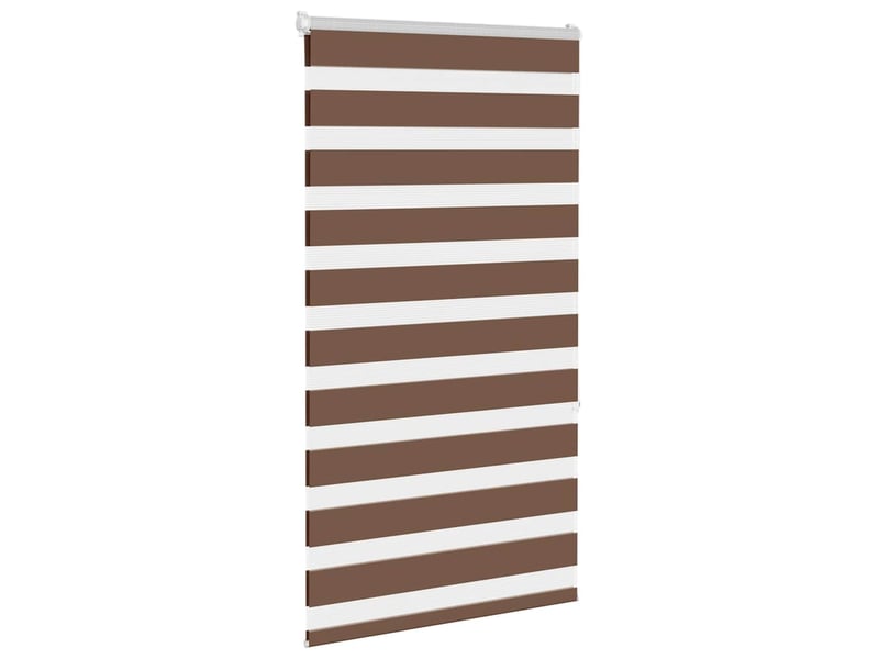  Store zèbre, store de fenêtre marron 75x150 cm largeur du tissu 70,9 cm polyester cf48728  - Conforama C