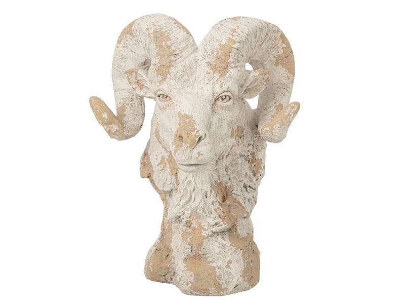  Tête de bélier extérieur rémi 58cm beige  - Conforama A