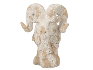 Tête de bélier extérieur rémi 58cm beige
