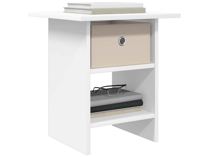 Table de chevet - cabinet de chevet - table de nuit 2 pièces blanc 41 x 40 x 45 cm - Conforama B