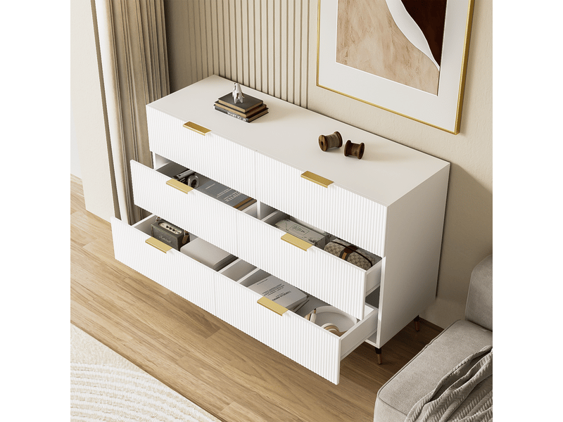  Buffet moderne avec de nombreux tiroirs et rangements - salon et salle à manger, design contemporain  - Conforama D