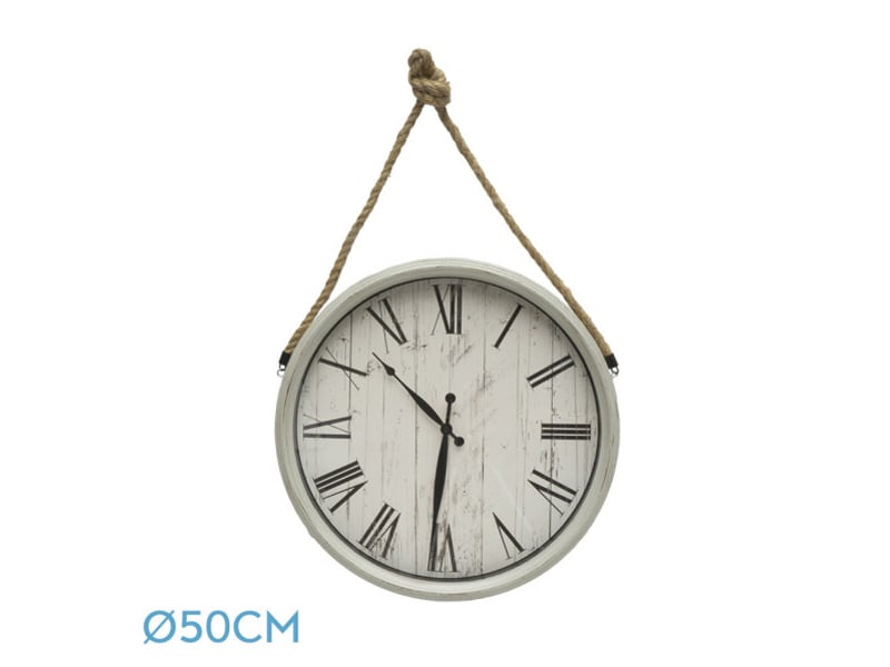  Horloge murale fabrilamp zaman ø 50 cm blanc 192510001 - Conforama A