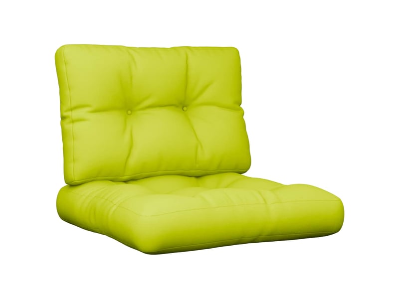  Lot de 2 coussins de palette, coussins de canapé vert vif tissu cf59643  - Conforama A
