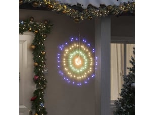 Étoile rayonnante de noël 140 led multicolore 17 cm