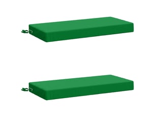 Lot de 2 coussins de banc, coussins d'assise soest 100 % polyester vert cf57540