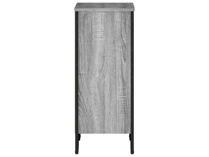  Bibliothèque, meuble de rangement salon sonoma gris 50x31x74,5 cm bois d'ingénierie  - Conforama E