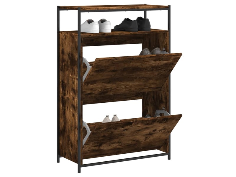  Meuble à chaussures, armoire à chaussures chêne fumé shl5913  - Conforama B