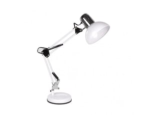 Lampe de bureau fabrilamp rutilo blancchromé 1 x e27 articulée 57x39x15 cm