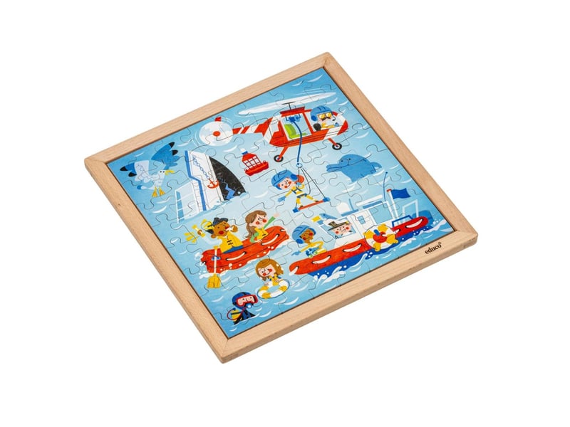 Educo services d'urgence - garde côtière  64 pièces de puzzle 8719924067212 - Conforama C