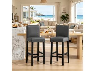 tabouret de bar <strong>STILVORA</strong> - bicolore hauteur d'assise 75 cm vendu Par paire