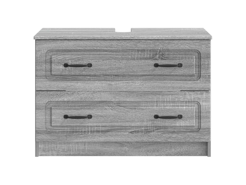  Meuble sous lavabo de salle de bain utrecht sonoma gris cf64939  - Conforama D