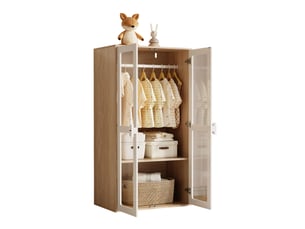 Armoire 2 porte(s)    <strong>MIVRAY </strong> <strong></strong> coloris naturel largeur 50 cm