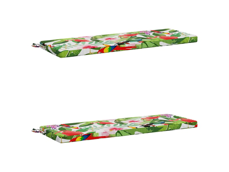 Lot de 2 coussins de banc, coussins d'assise soest 100 % polyester cf56889 - Conforama A