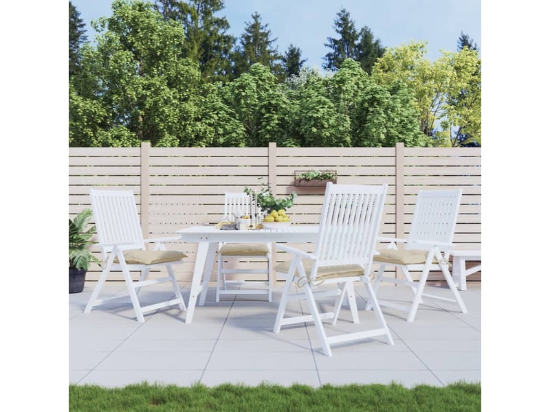  Lot de 4 coussins de palette, coussins de canapé beige 50x50x7 cm tissu oxford cf59729  - Conforama A