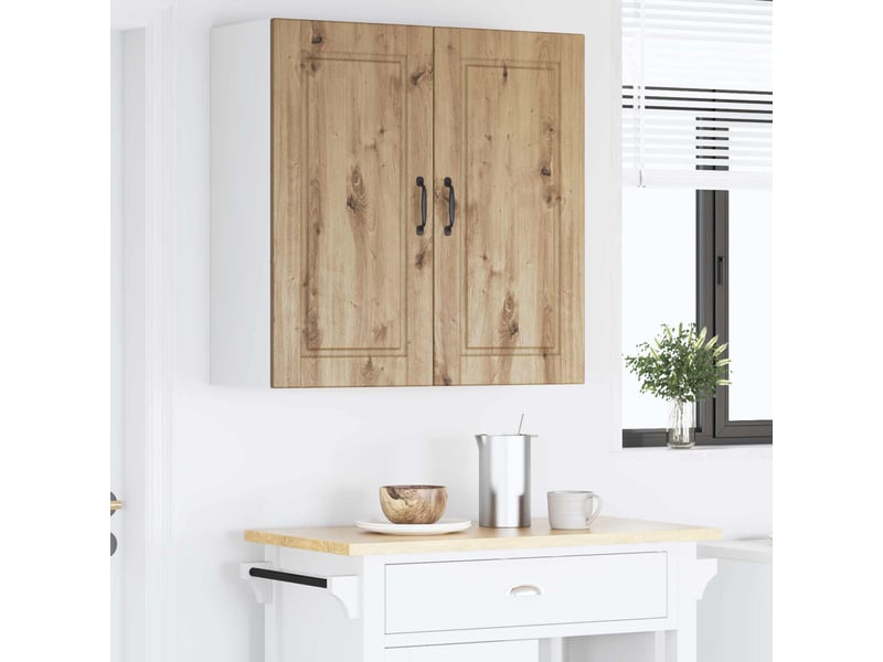  Meuble mural de cuisine, armoire de cuisine chêne artisanal 80x31x80cm shl3883  - Conforama D