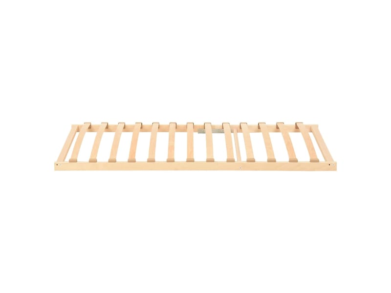  Lit double- lit adulte -  sommier à lattes marron 120 x 190 cm bois de hêtre massif  - Conforama B