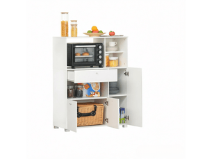 Buffet 3 porte(s) 1 tiroir(s) STILVORA - 90 cm coloris blanc